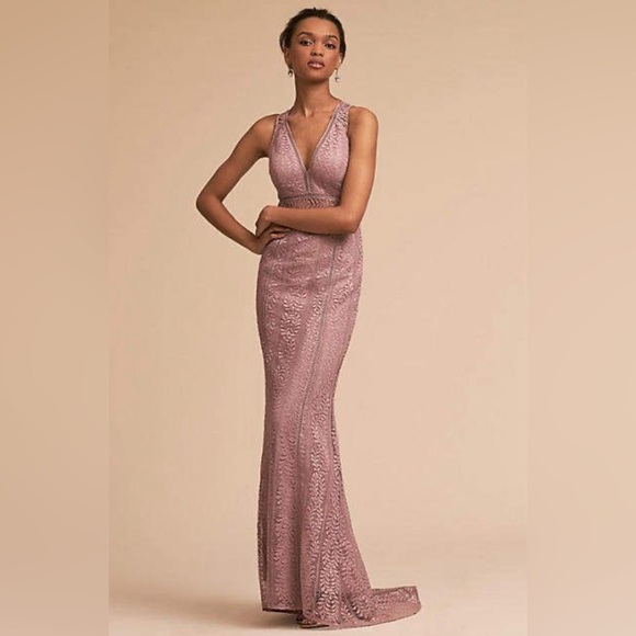 Long blush pink XS BHLDN dress from Anthropologie. Perfect for formal occasions! - Picture 1 of 2